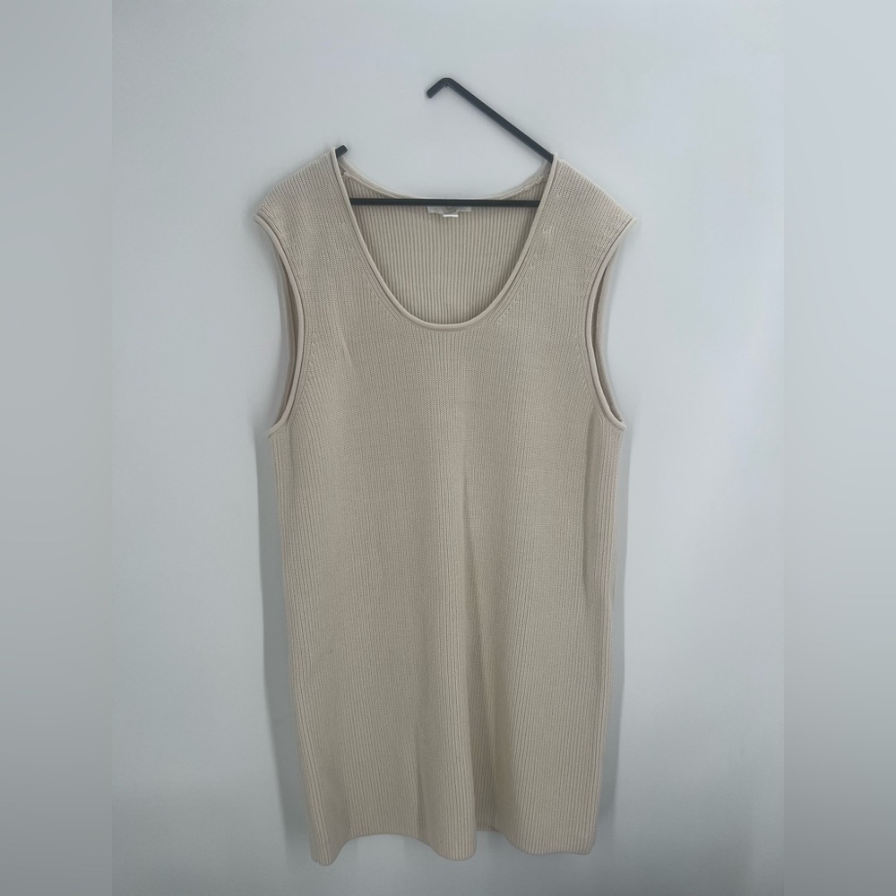 Cos Ribbed Knitted Wide Strap Vest